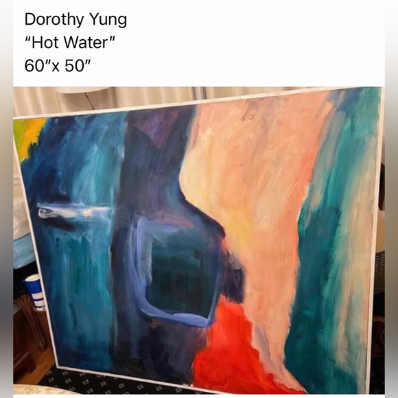 Dorothy Yung “Hot Water” Oil Painting 60” x 50” - Picture 8 of 16